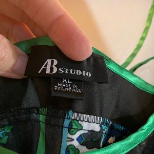 Womens Ab Studio satin style blouse